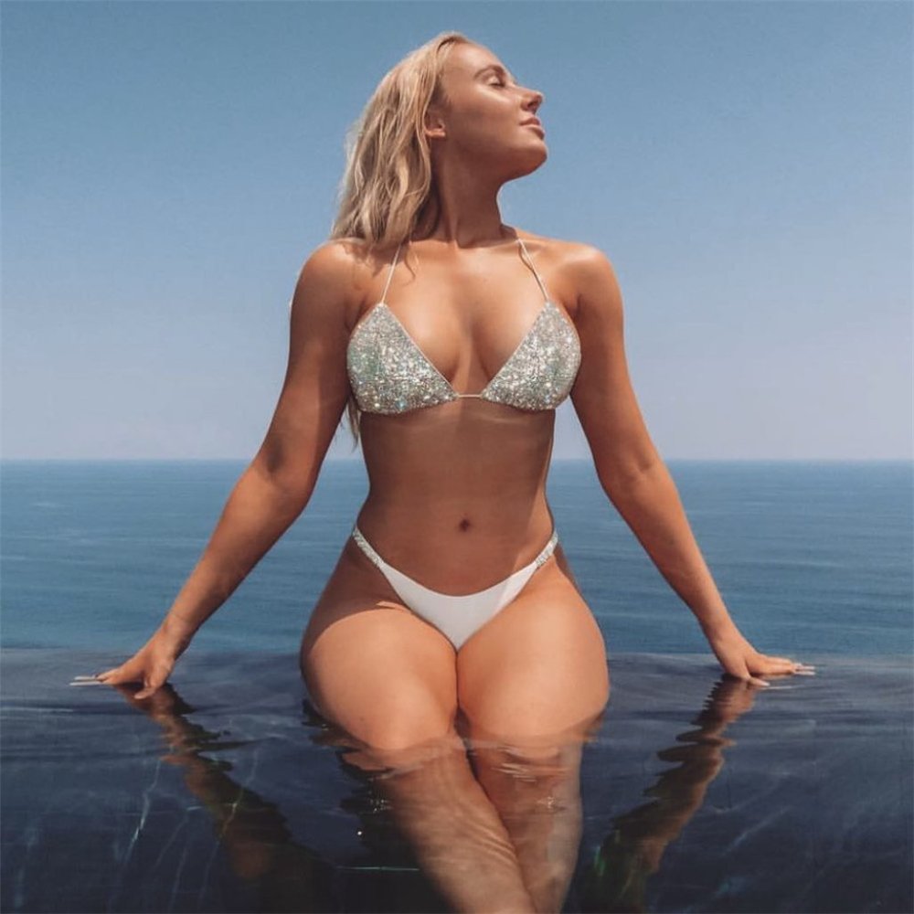 White  Bikini Thong Swimsuit